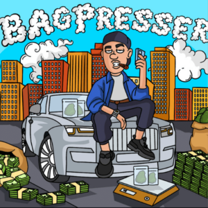 Bagpresser sticker